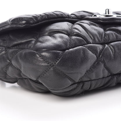 Chanel Calfskin Small Bubble Quilt Flap Bag Black 5 of 9