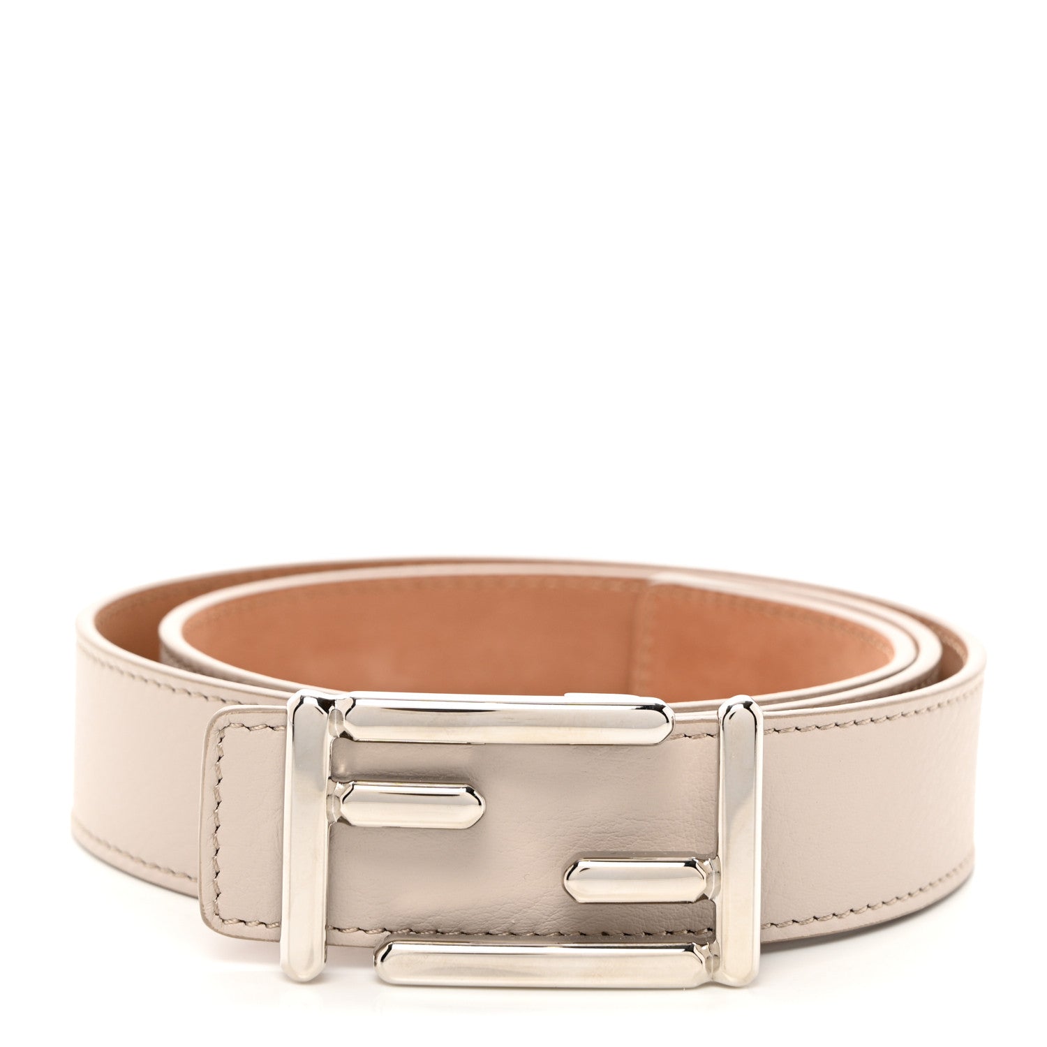 Fendi Vitello Dolce Belt 80 32 Tortora 1 of 7