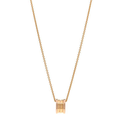 Bulgari 18K Rose Gold B.Zero1 Pendant Necklace 1 of 6