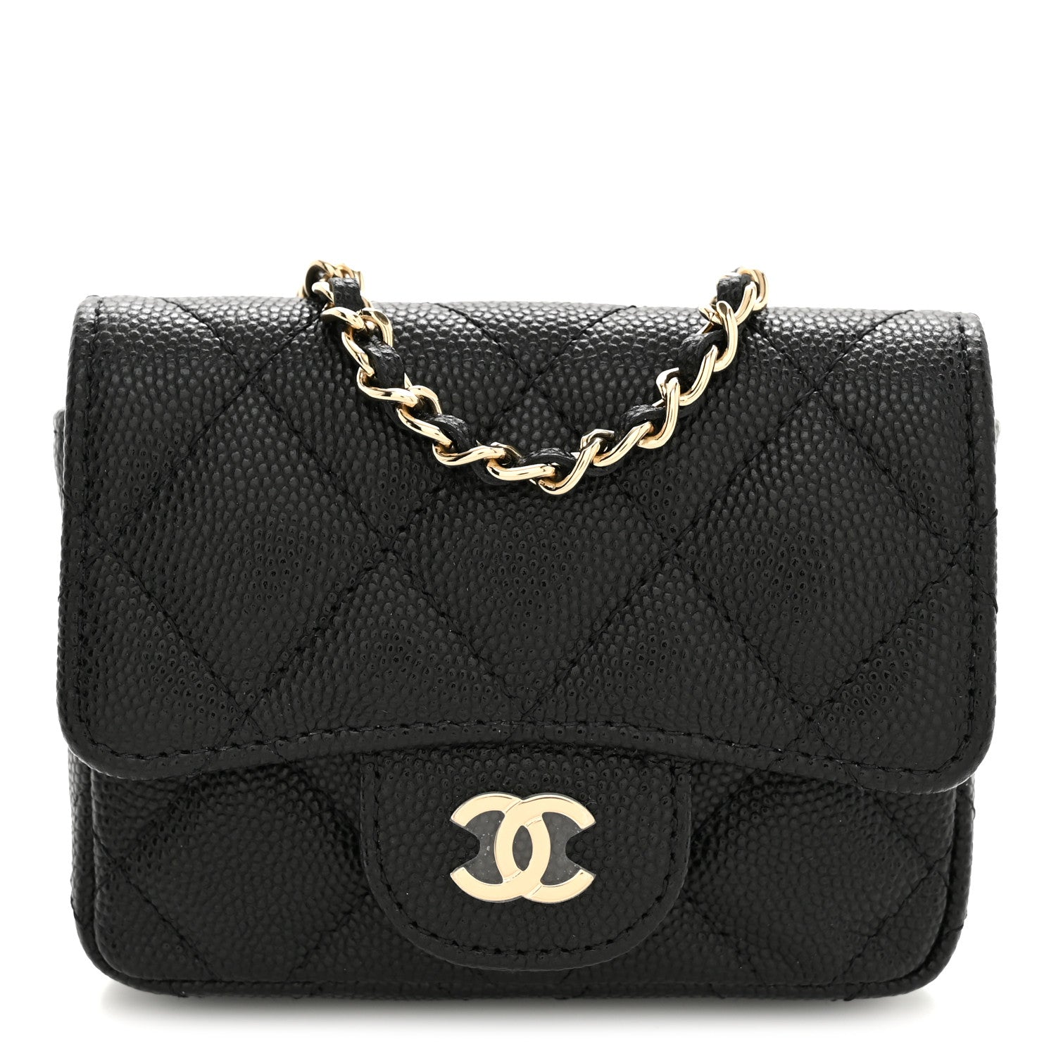 Chanel Caviar Quilted Mini Chain Belt Bag Black 1 of 11