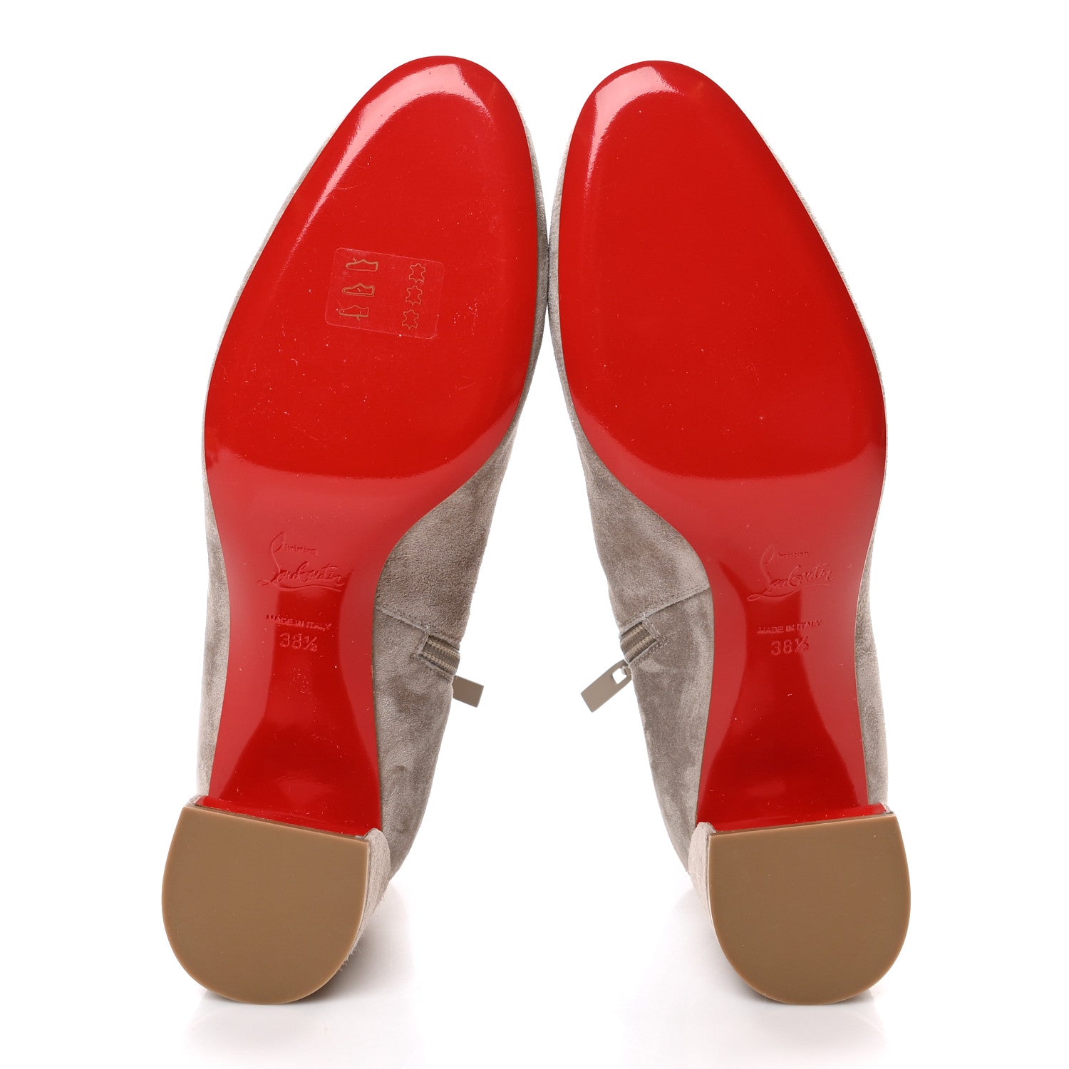 Christian Louboutin Veau Velours Turela 55 Ankle Boots 38.5 Fume 5 of 8