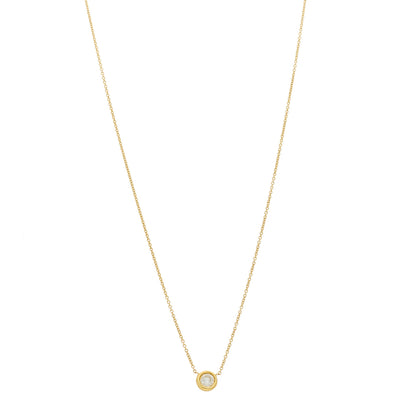 Roberto Coin 18K Yellow Gold Diamond .25ct Diamonds By The Inch Necklace 1 of 8