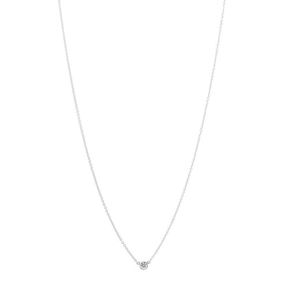 Tiffany Platinum Diamond .14ct Elsa Peretti Diamonds by the Yard Pendant Necklace 1 of 7