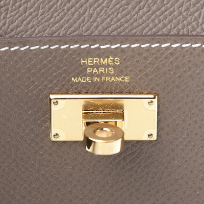 Hermes Epsom Kelly Pocket Compact Wallet Etoupe 6 of 7