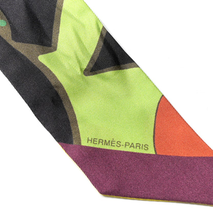 Hermes Silk Graff Graffiti Twilly 5 of 6