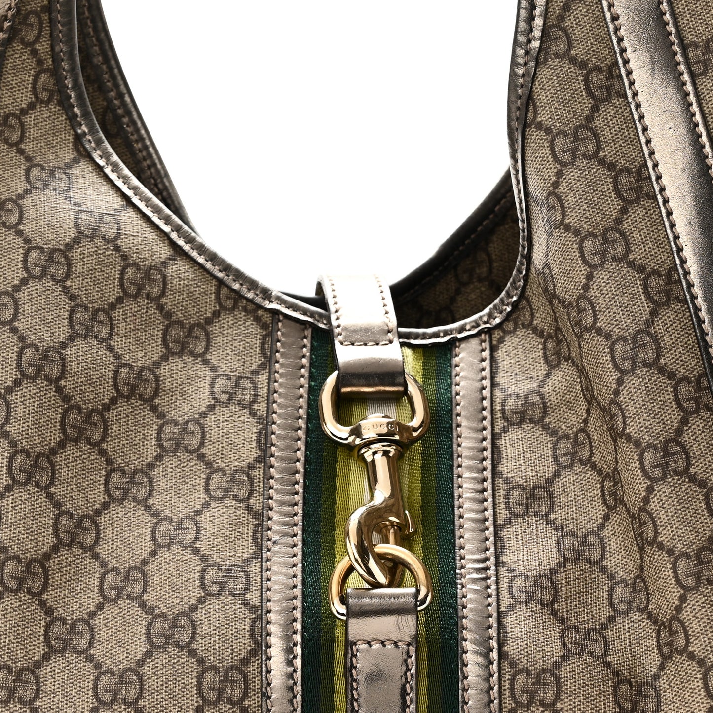 GG Plus Monogram Web Large Joy Shoulder Bag Metallic