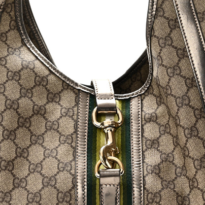 Gucci GG Plus Monogram Web Large Joy Shoulder Bag Metallic 8 of 12