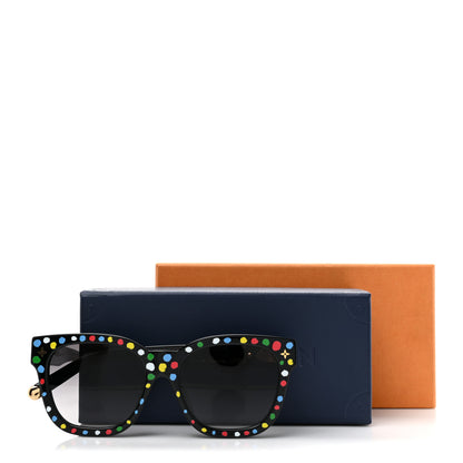 Louis Vuitton LV X YK Acetate Painted Dots Sunglasses Z1903E Black Multicolor 7 of 7