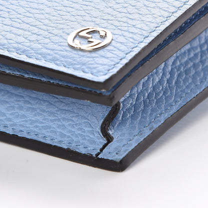 Gucci Dollar Calfskin Medium Betty Chain Wallet Mineral Blue 6 of 10