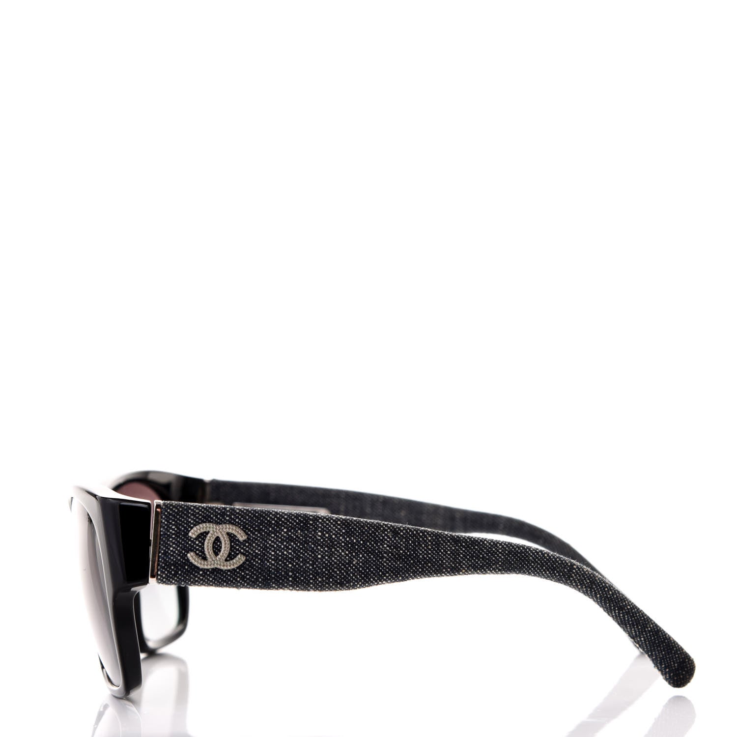 Chanel Acetate Denim CC Sunglasses 5162 Black 2 of 8