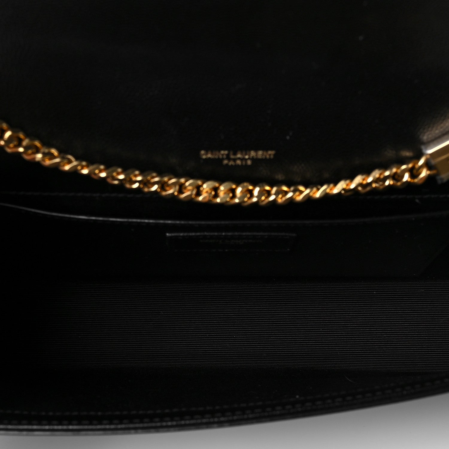 Saint Laurent Grain De Poudre Medium Classic Monogram Kate Satchel Black 5 of 7