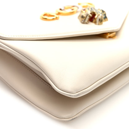 Gucci Vitello Palmellato Lux Crystal Medium Rajah Shoulder Bag Mystic White Multicolor 10 of 11
