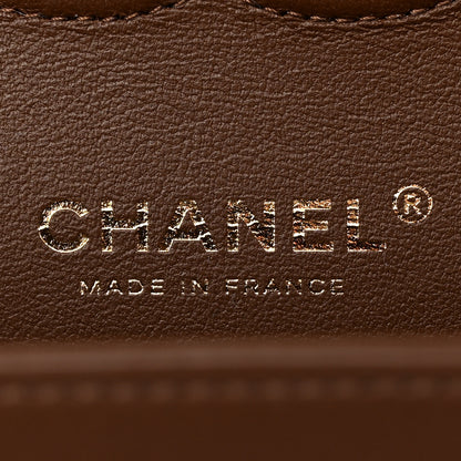 Chanel Tweed Quilted Medium Double Flap Brown 6 of 12