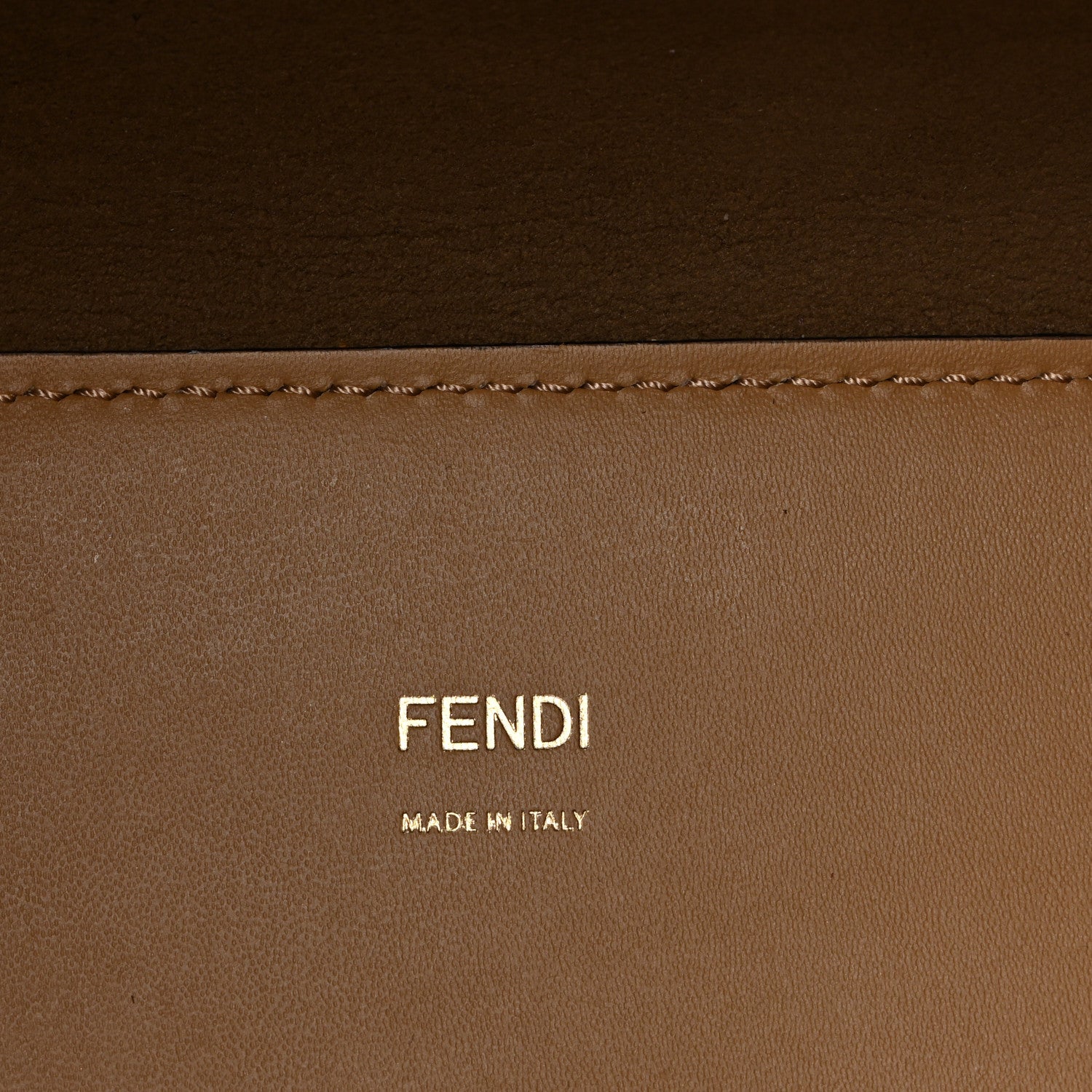 Fendi Vitello King Plexiglass Logo Embossed Medium Fendi Sunshine Shopper Tote Miele Scuro 6 of 9