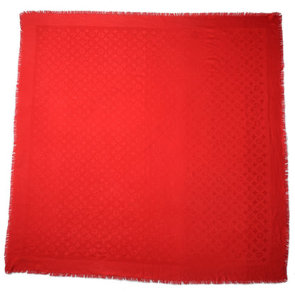 Louis Vuitton Silk Wool Monogram Shawl Pomme D'Amour 3 of 6
