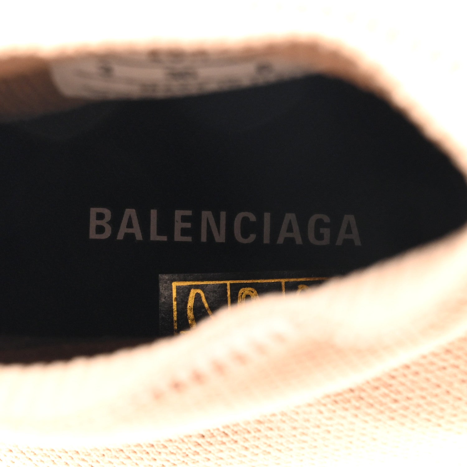 Balenciaga Neoprene Knit Womens Speed Graffiti Sneakers 36 Beige 7 of 9