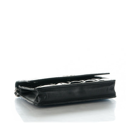 Chanel Patent Quilted Brilliant Wallet On Chain WOC Black 4 of 8