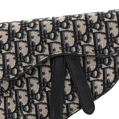 Christian Dior Oblique Saddle Belt Pouch Black 7 of 9