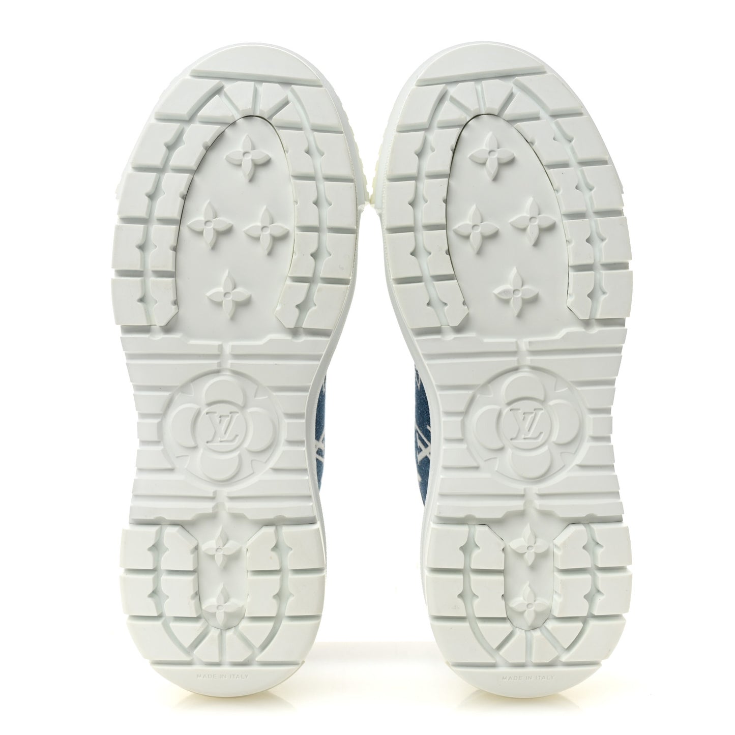 Denim Monogram Squad Sneakers 38.5 Marine