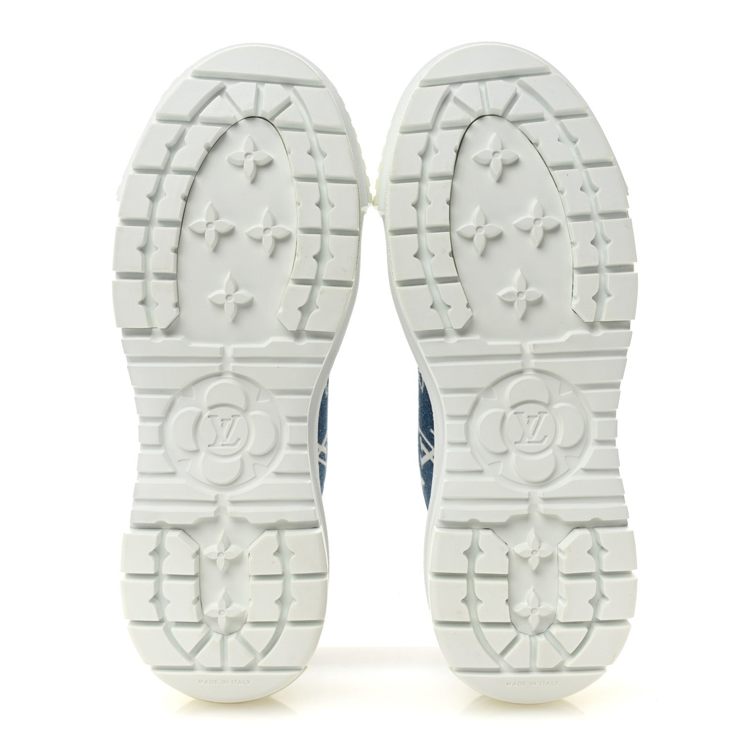 Louis Vuitton Denim Monogram Squad Sneakers 38.5 Marine 6 of 9