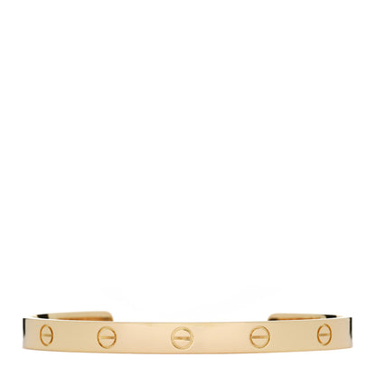 Cartier 18K Yellow Gold LOVE Cuff Bracelet 19 1 of 4