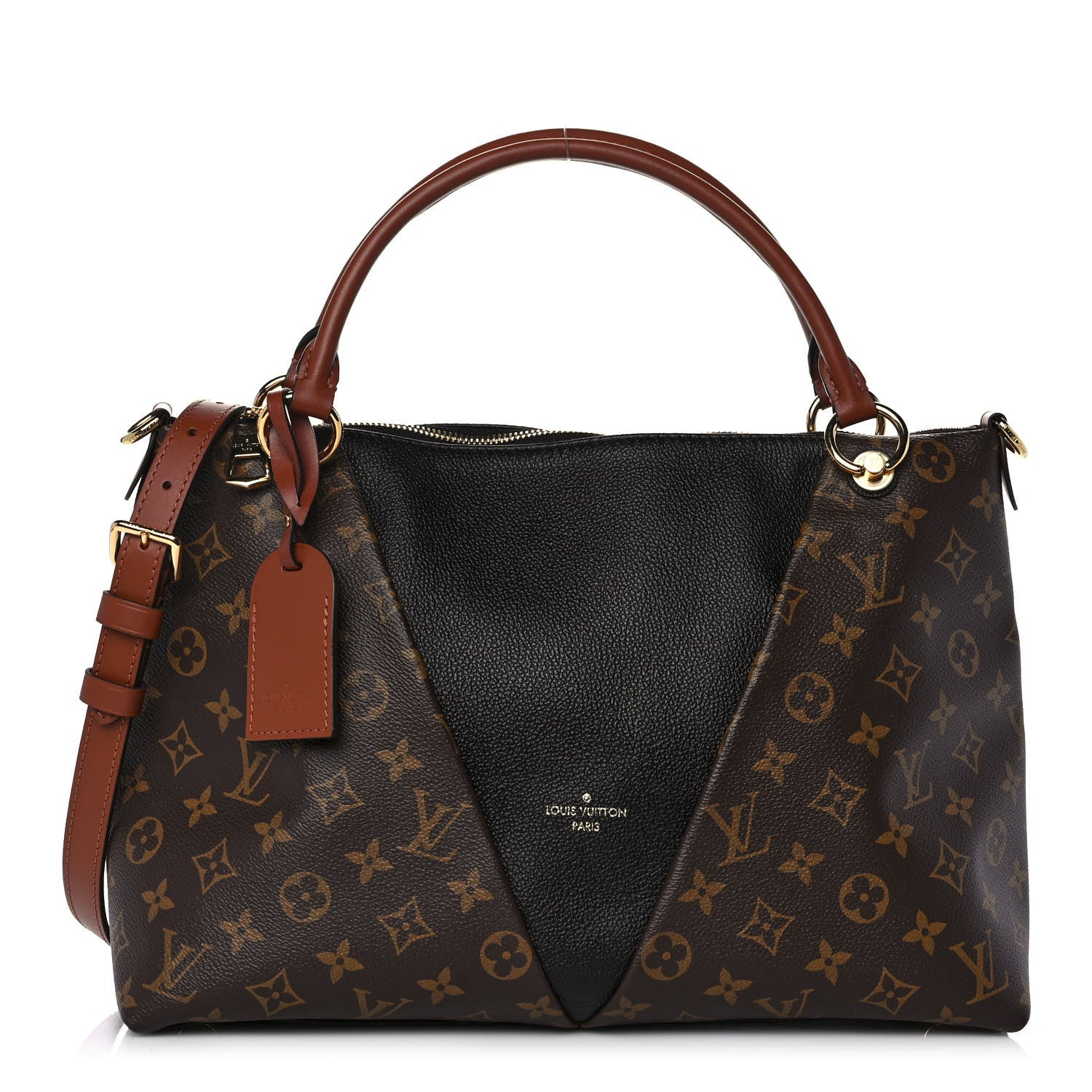 Louis Vuitton Monogram V Tote MM Black 1 of 8
