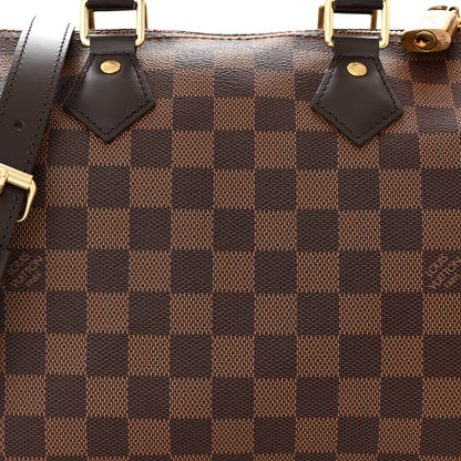 Louis Vuitton Damier Ebene Speedy Bandouliere 25 8 of 10
