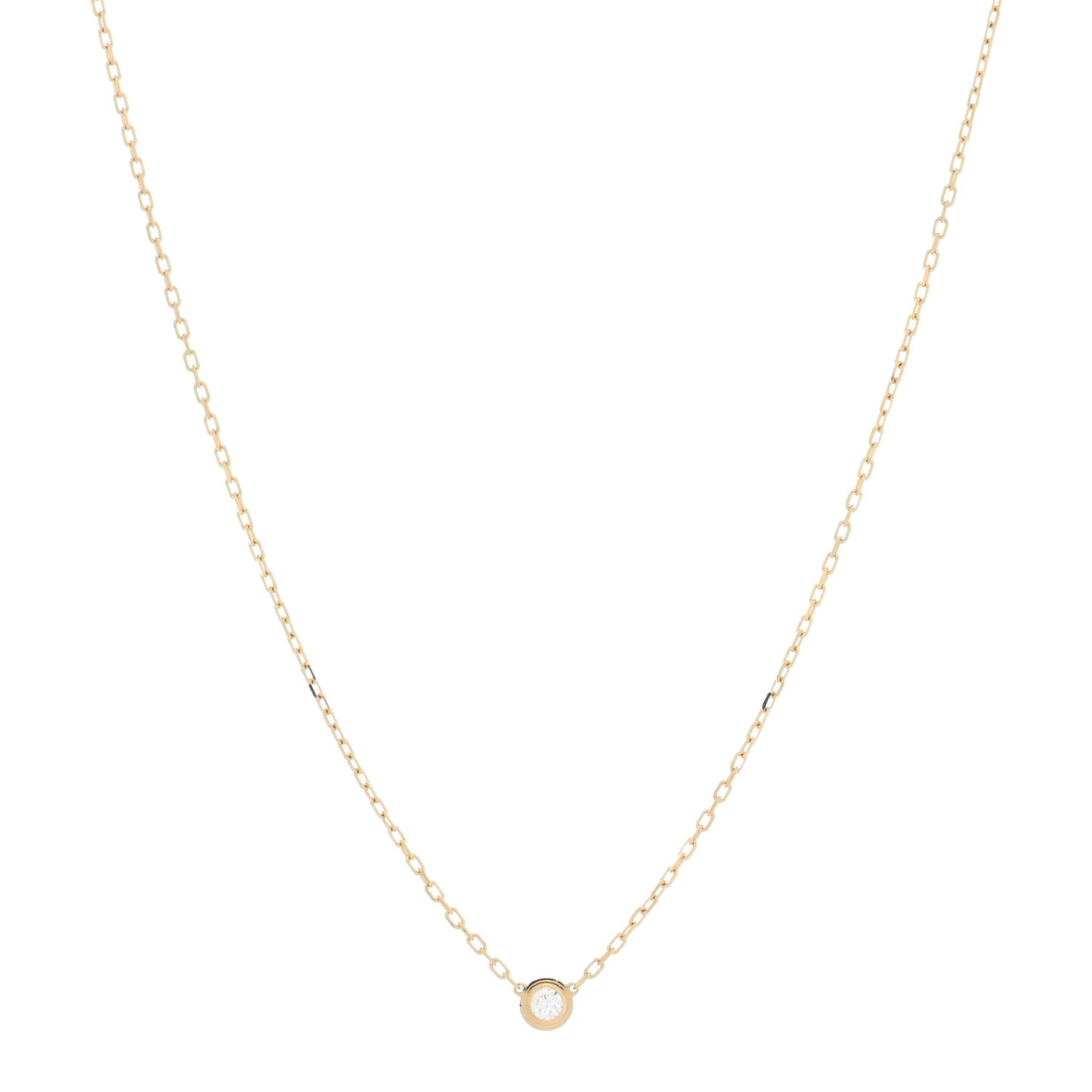 18K Yellow Gold Diamond SM D'Amour Pendant Necklace