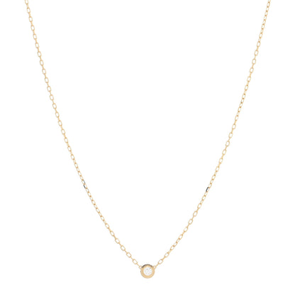 Cartier 18K Yellow Gold Diamond SM D'Amour Pendant Necklace 1 of 4