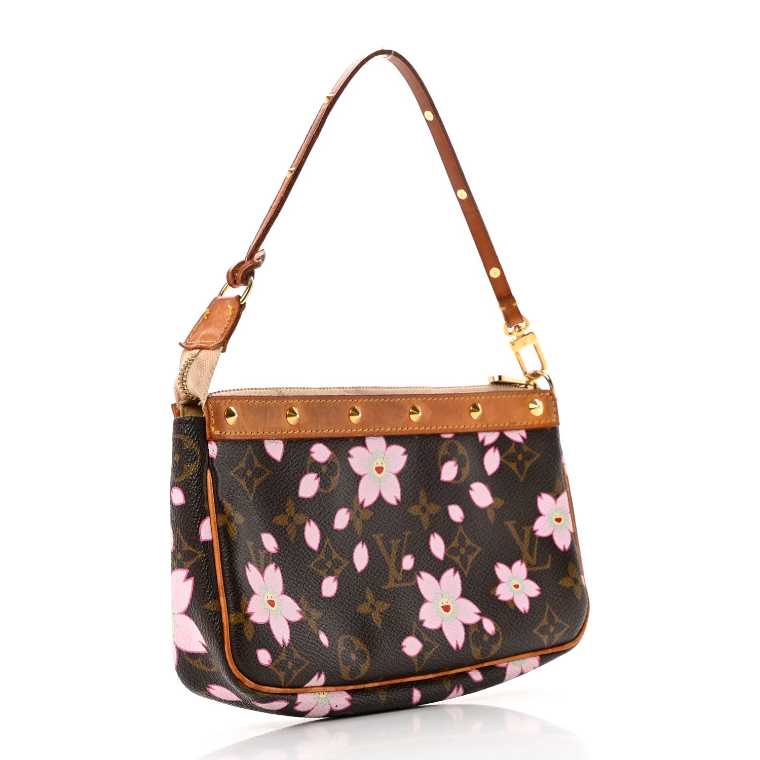 Louis Vuitton Monogram Cherry Blossom Pochette Accessories Brown 3 of 8
