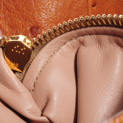 Prada Ostrich Executive Tote Cognac 10 of 12