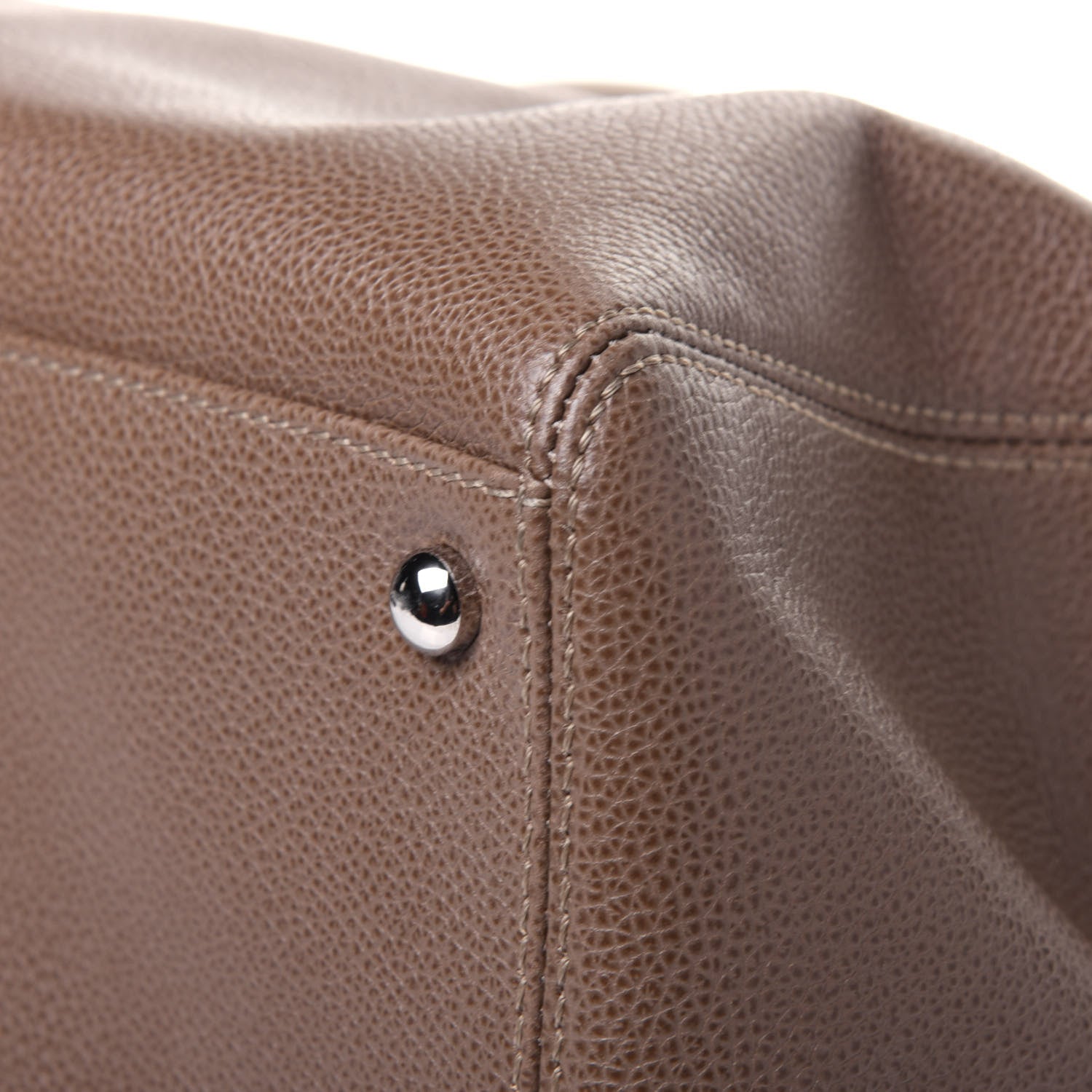 Chanel Calfskin Cerf Executive Shopper Tote Light Brown 10 of 16