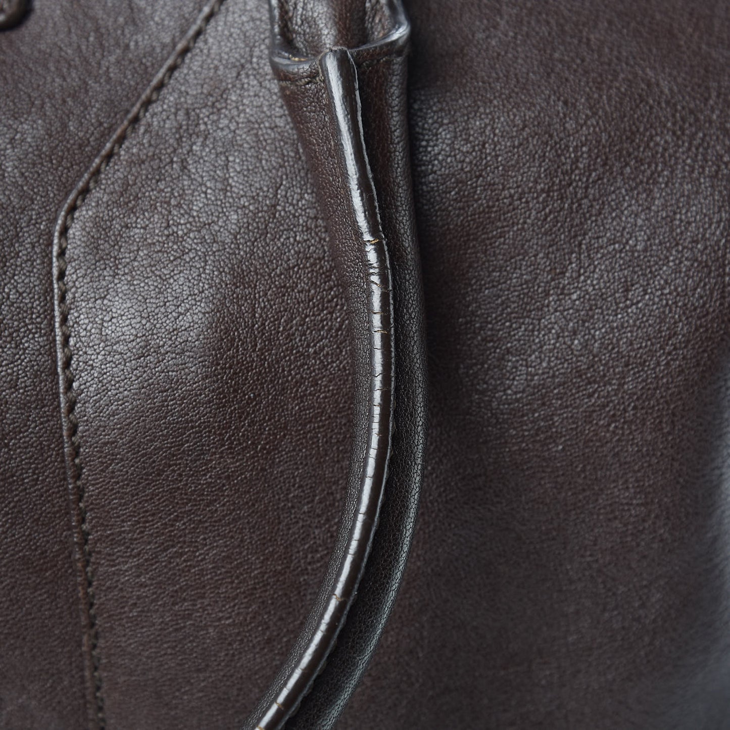 Sheepskin Medium Cabas ChYc Dark Brown