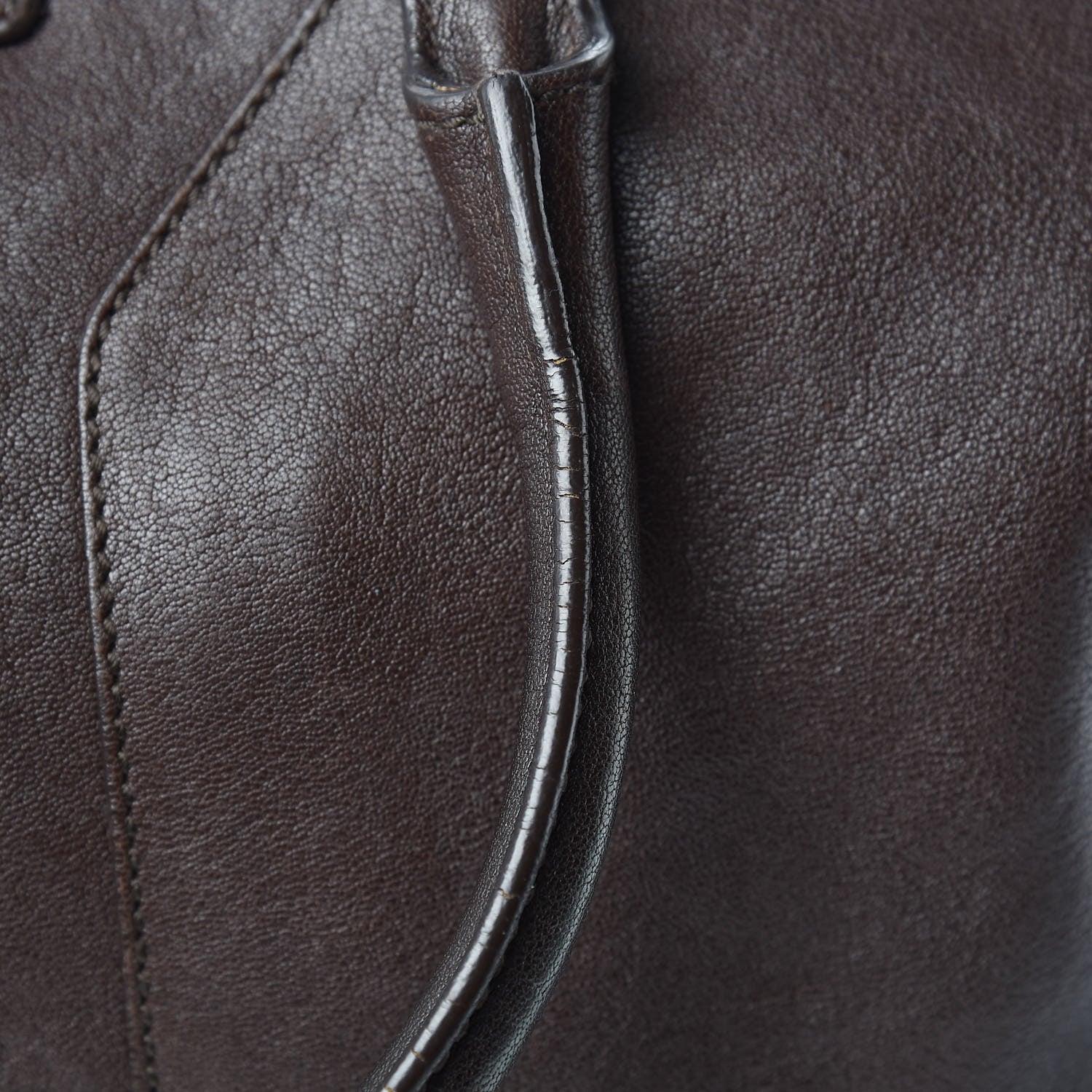 Saint Laurent Sheepskin Medium Cabas ChYc Dark Brown 21 of 23