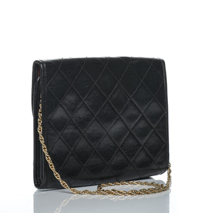 Chanel Lambskin Quilted Mini Evening Flap Black 3 of 14