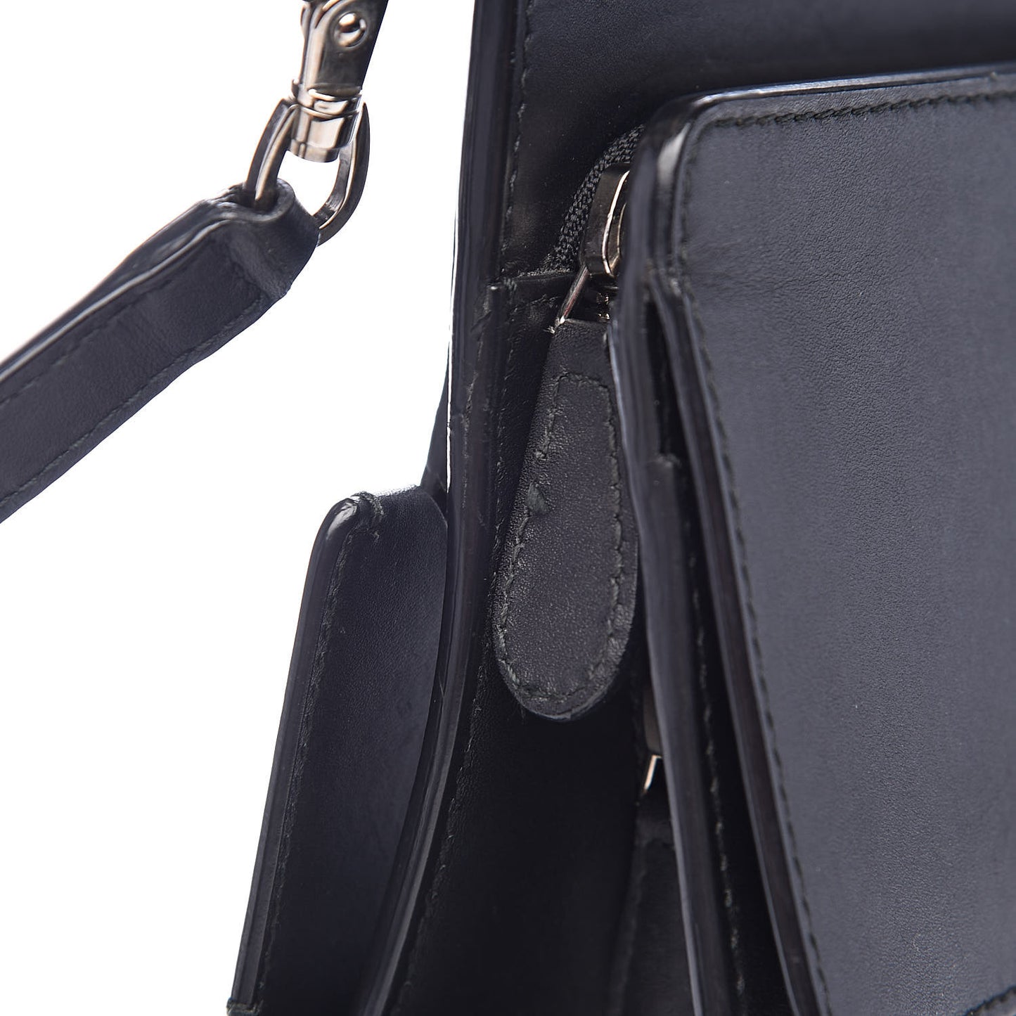 Calfskin Le Dix S Cartable Shoulder Bag Black