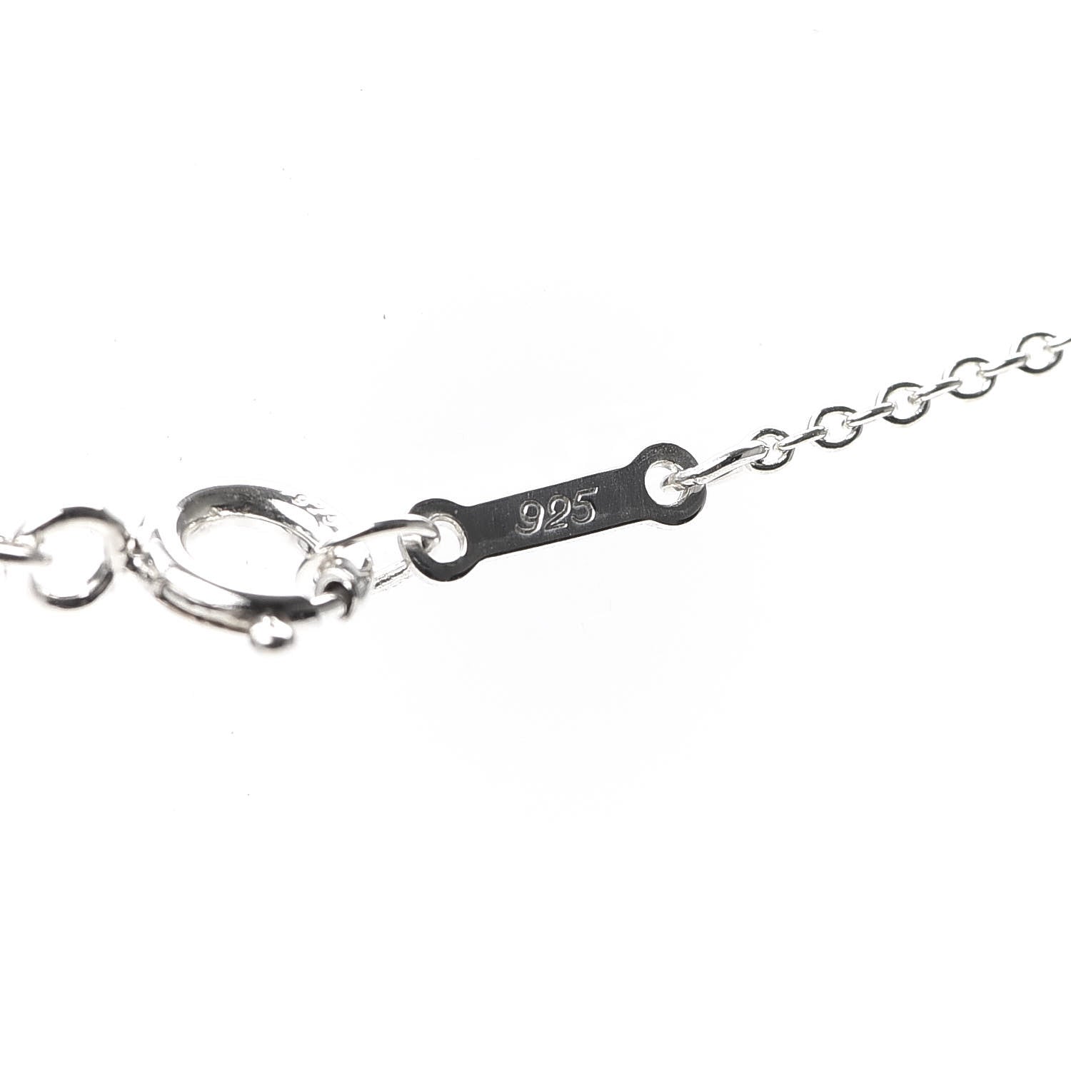 Tiffany Sterling Silver Elsa Peretti Letter M Pendant Necklace 7 of 7