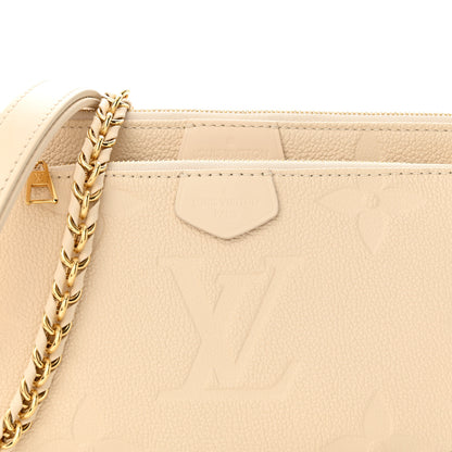 Louis Vuitton LOUIS VUITTON Empreinte Monogram Giant Multi Pochette Accessories Cream 8 of 11