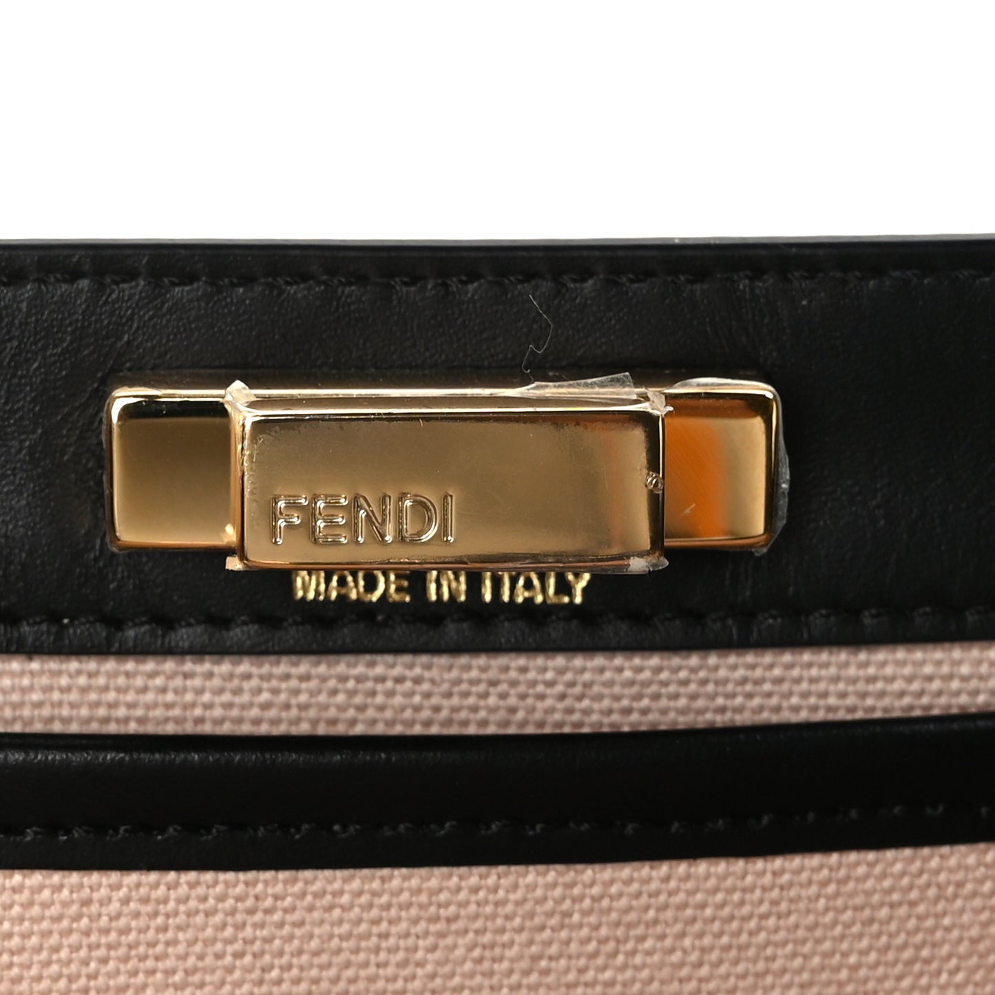 Canvas Vitello King FF Embroidered Medium Peekaboo X-Tote Rosa Quarzo Black