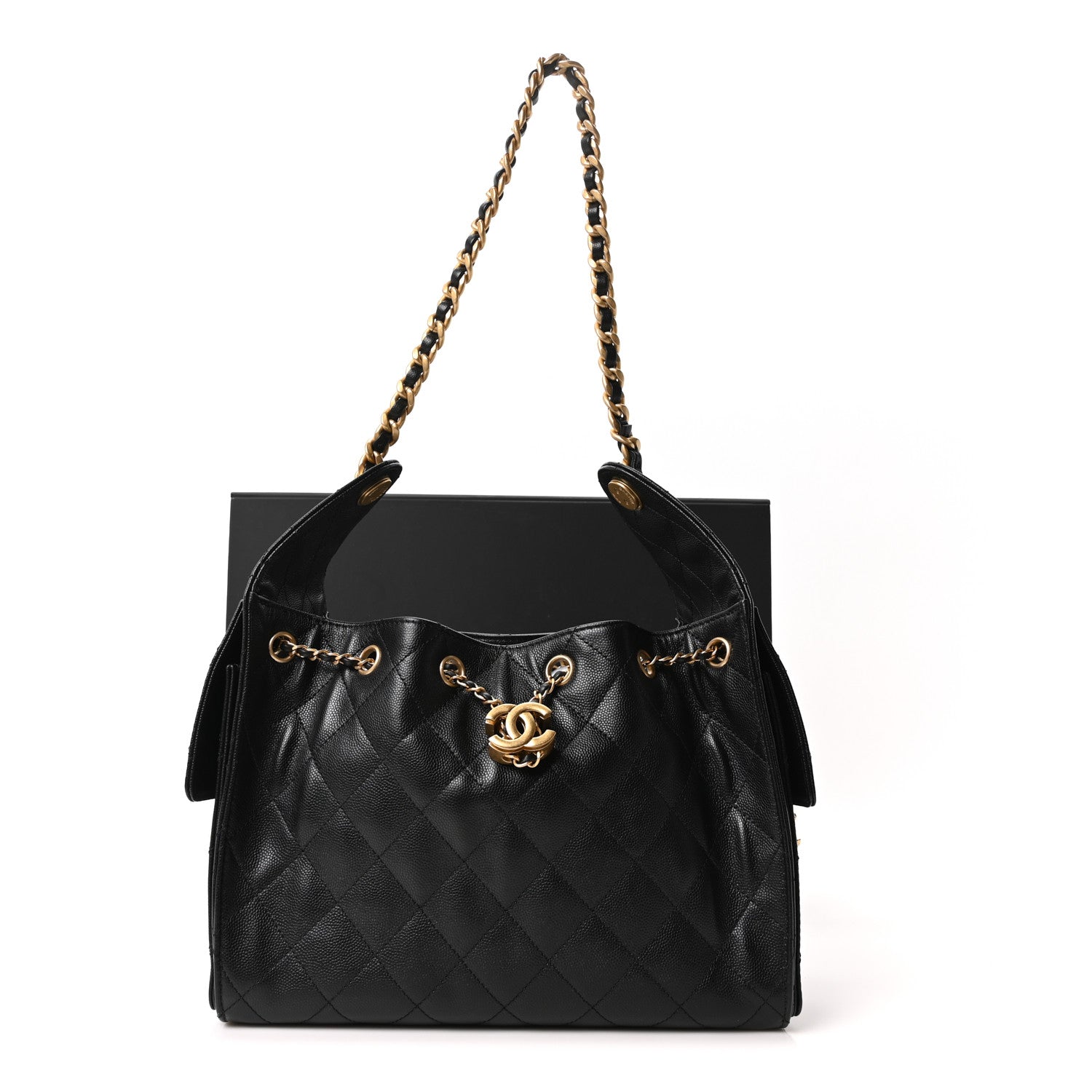 Chanel Caviar Quilted Small Chanel 25 Handbag Black 11 of 11