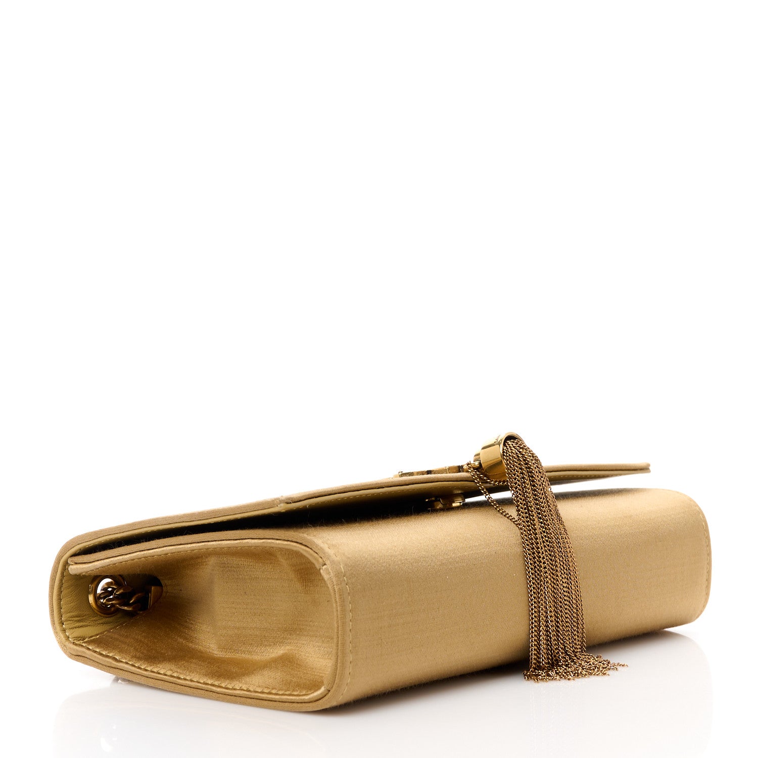 Saint Laurent Satin Small Classic Monogram Kate Tassel Satchel Sahara Beige 4 of 13