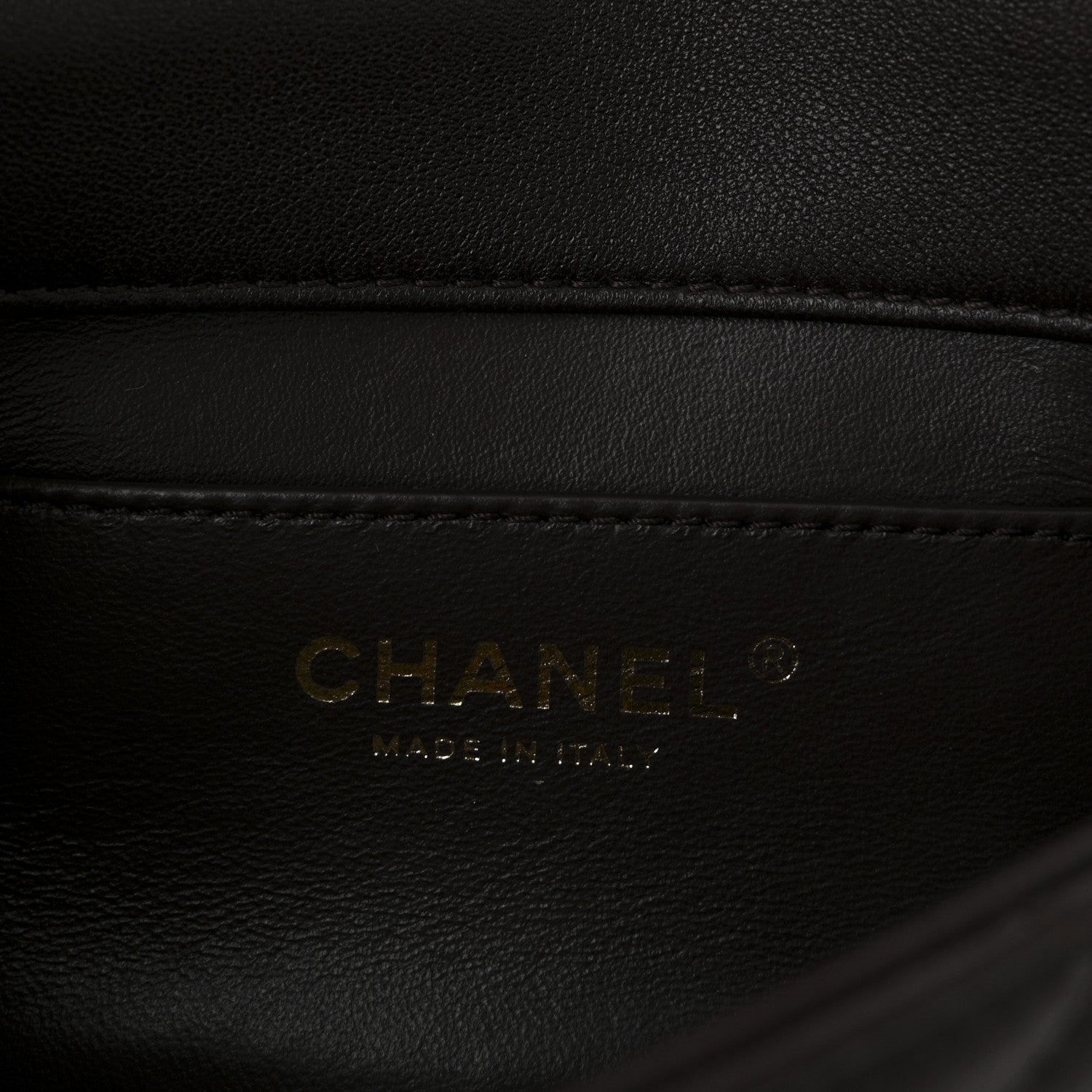 Chanel Lambskin Wenge Quilted Mini Fashion Wood Square Flap Dark Purple 6 of 11
