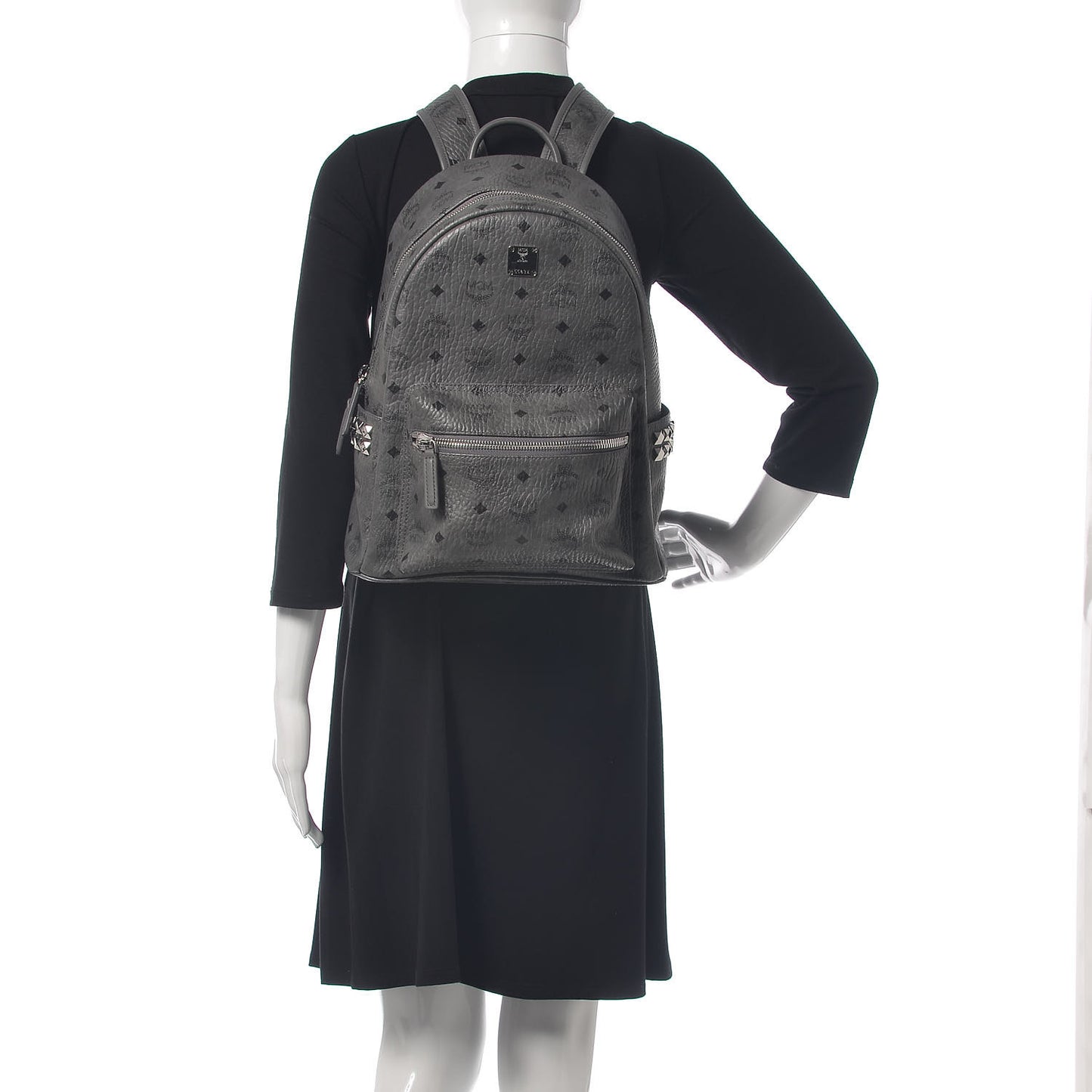Visetos Side Stud Medium Stark Backpack Grey