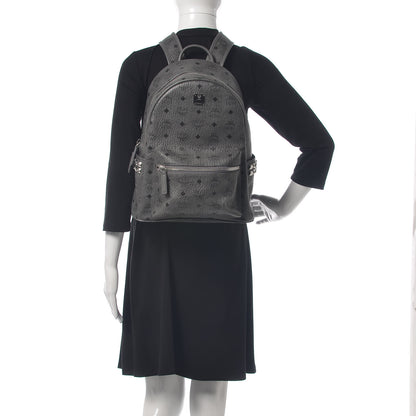 MCM Visetos Side Stud Medium Stark Backpack Grey 2 of 10