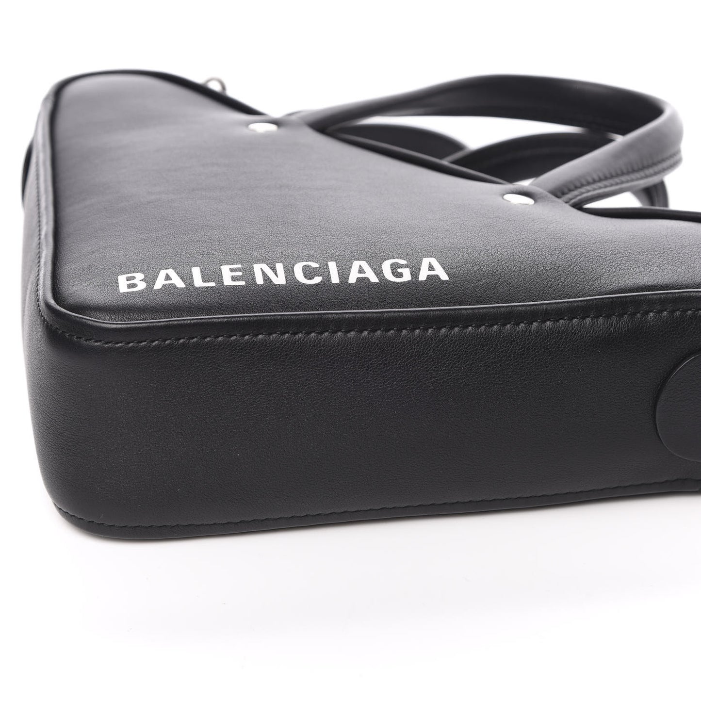 Calfskin XS Triangle Chain Duffle Black