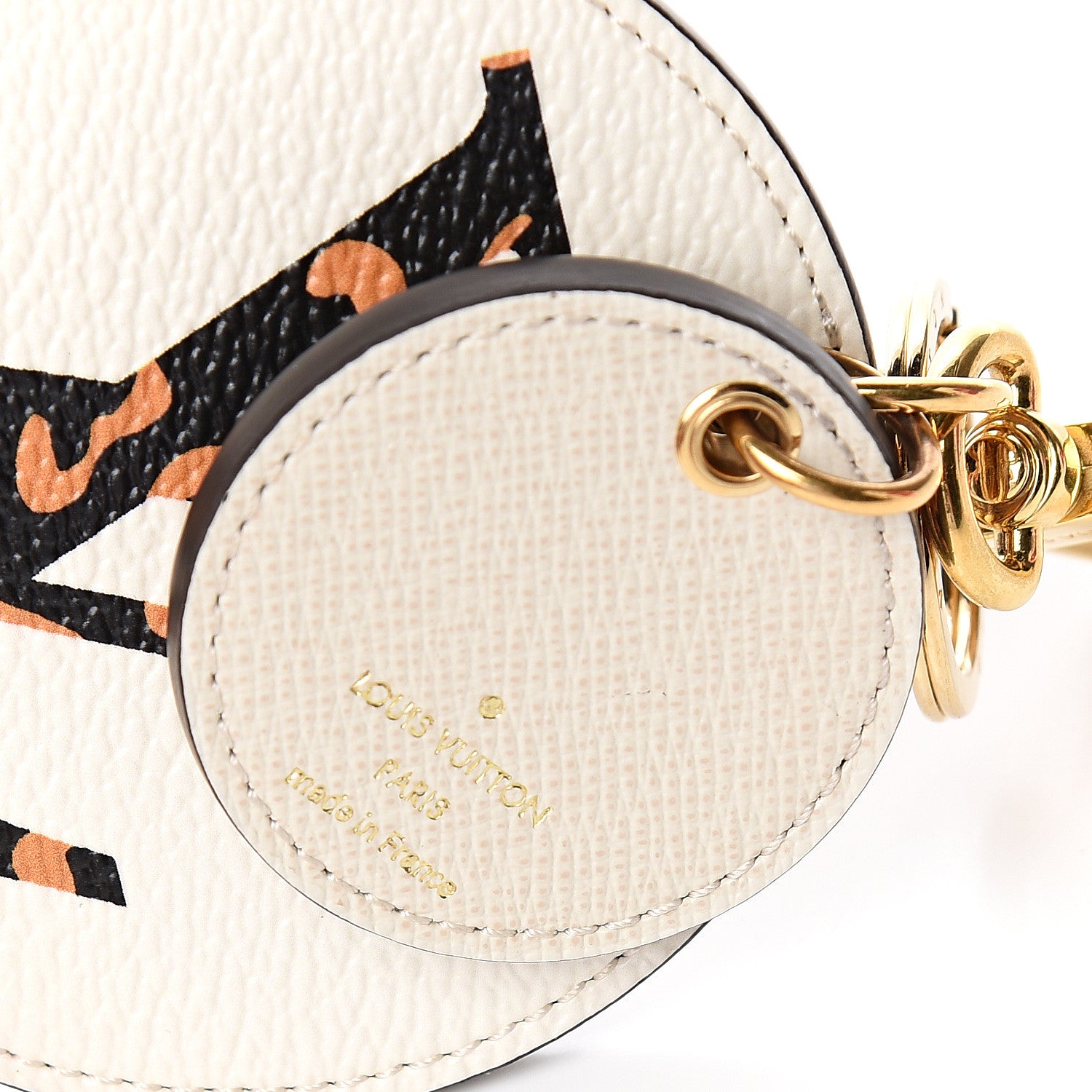 Louis Vuitton Monogram Giant Jungle Bag Charm Key Holder Ivory 3 of 4