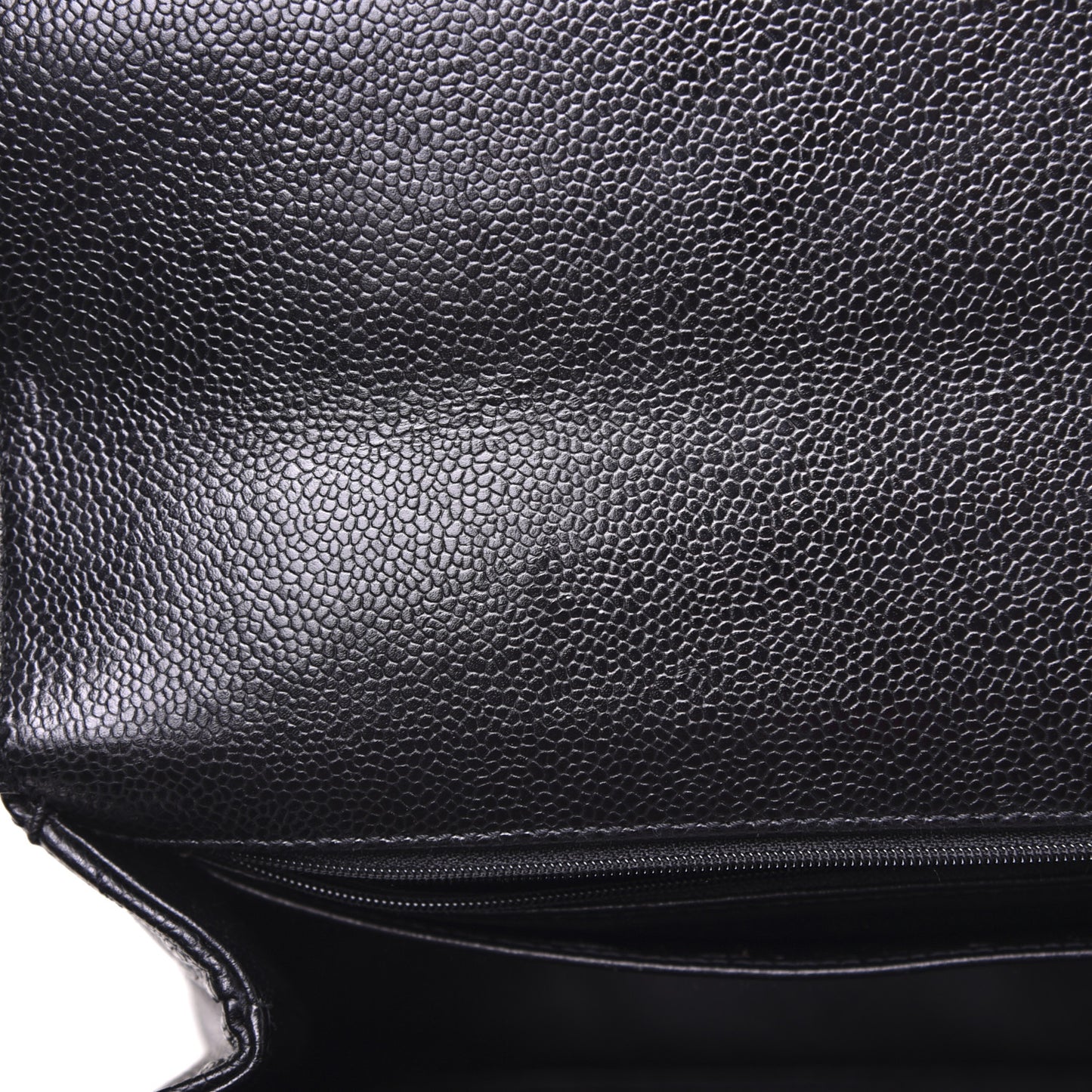 Caviar Quilted Jumbo Kelly Flap Black