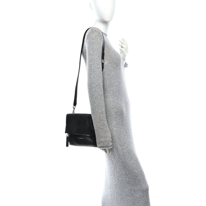 Givenchy Waxy Grained Calfskin Mini Pandora Pure Flap Bag Black 2 of 11