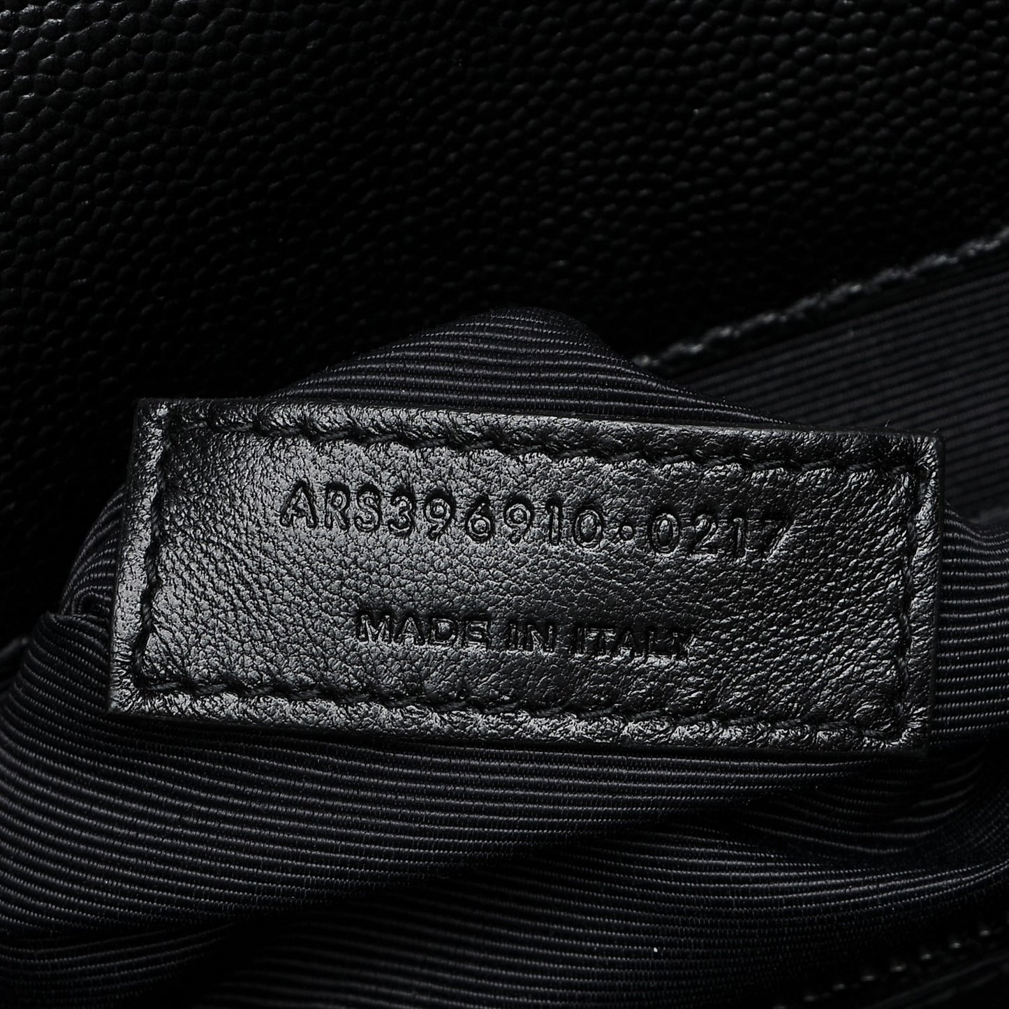Grain De Poudre Textured Mixed Matelasse Large Triquilt Monogram Monochrome Satchel Black