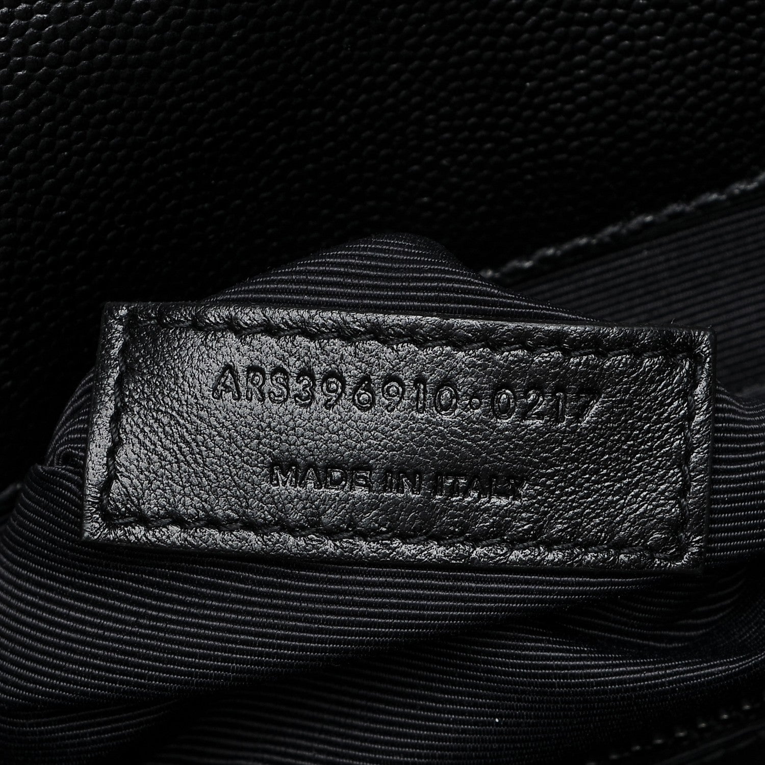 Saint Laurent Grain De Poudre Textured Mixed Matelasse Large Triquilt Monogram Monochrome Satchel Black 7 of 7